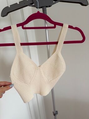 H&M Cream Knit Bralette